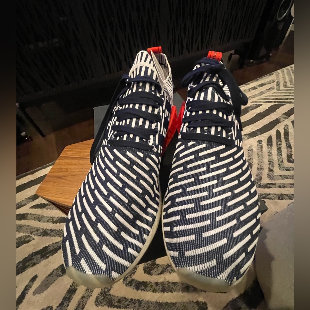 adidas Navy and White Sneakers